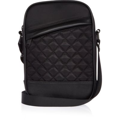 Black quilted shoulder bag